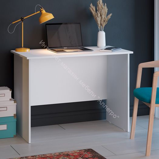 Стол письменный тип 14 (1000) Белый Ясень
