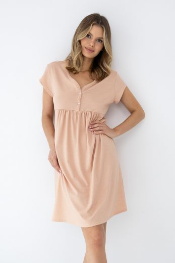 Платье домашнее женское повседневное SENSIS Goldie, персиковый