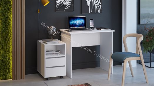 Тумба выкатная Тип 14 Белый Ясень