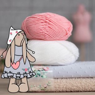 Набор Зайка Любимка бежевый букле