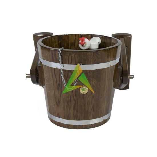 Обливное устройство из дуба 12 л. Мореная