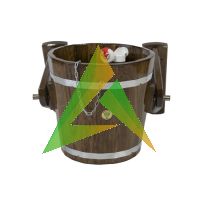 Обливное устройство из дуба 12 л. Мореная