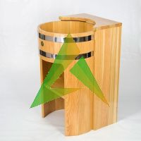 Умывальник из лиственницы Прямой для бани Натуральный