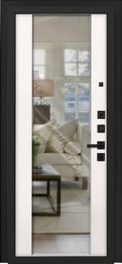 Стальная дверь Страж КОНТЕ РЖ с зеркалом