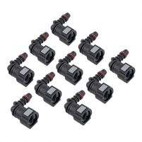 RK01375 * Штуцер топливной трубки для а/м: быстросъемный D=9.49 мм (г-образный 90 градусов) 10 шт, универсальный