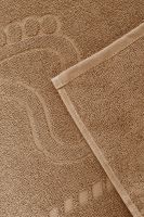 Комплект полотенец для ног махровое Софатекс 50 * 70 коврик ножки 2шт [мокко]