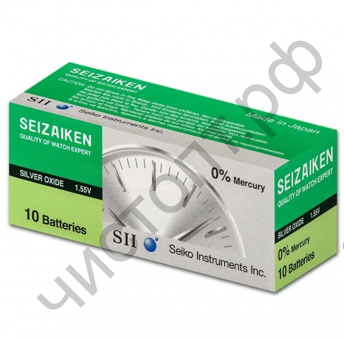 Seizaiken SEIKO 377 SR626SW 1BL 10BOX Silver Oxide