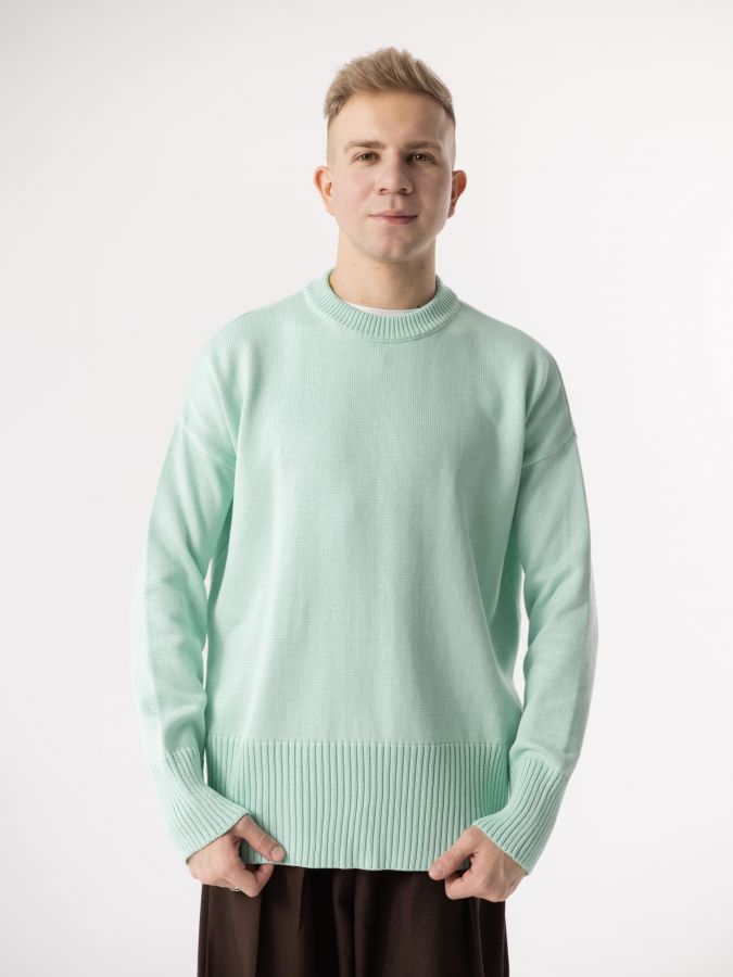 Свитер мята