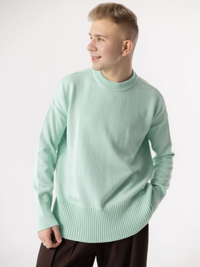 Свитер мята
