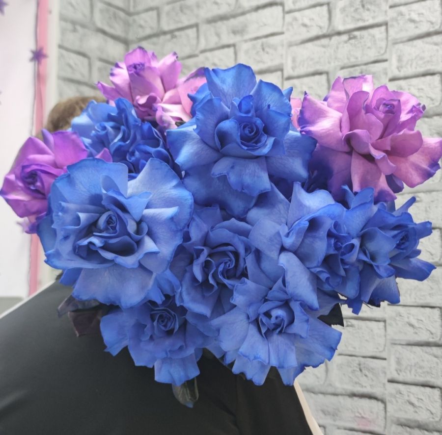 Крашенные розы