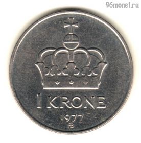 Норвегия 1 крона 1977 АВ