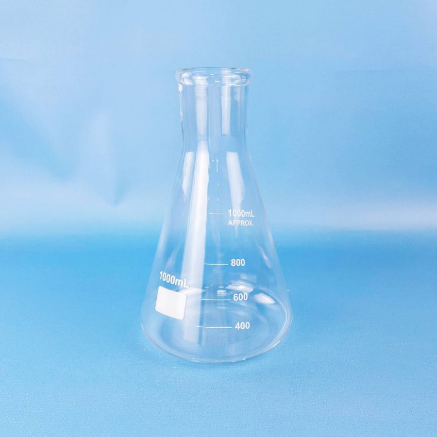 Колба коническая (Эрленмейера) Labdevices КН-2-1000-50, 1000 мл, горло 50 мм, стекло Boro 3.3, без шлифа