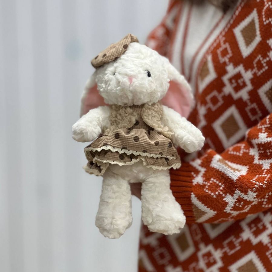 Мягкая игрушка "Зайчик в платье"