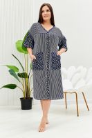 Халат 9205 [полоса горошек]