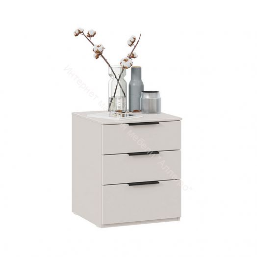 Тумба прикроватная «Порто» - ТД-393.03.01 Кашемир сатин, Кашемир матовый