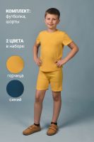 Костюм 11717 детский набор 2 шт. [синий+горчичный]