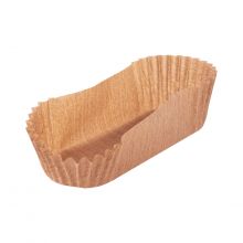 Тарталетка бумажная 33х83мм h22 овальная, коричневая