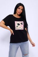 Футболка женская 82059 [черный]