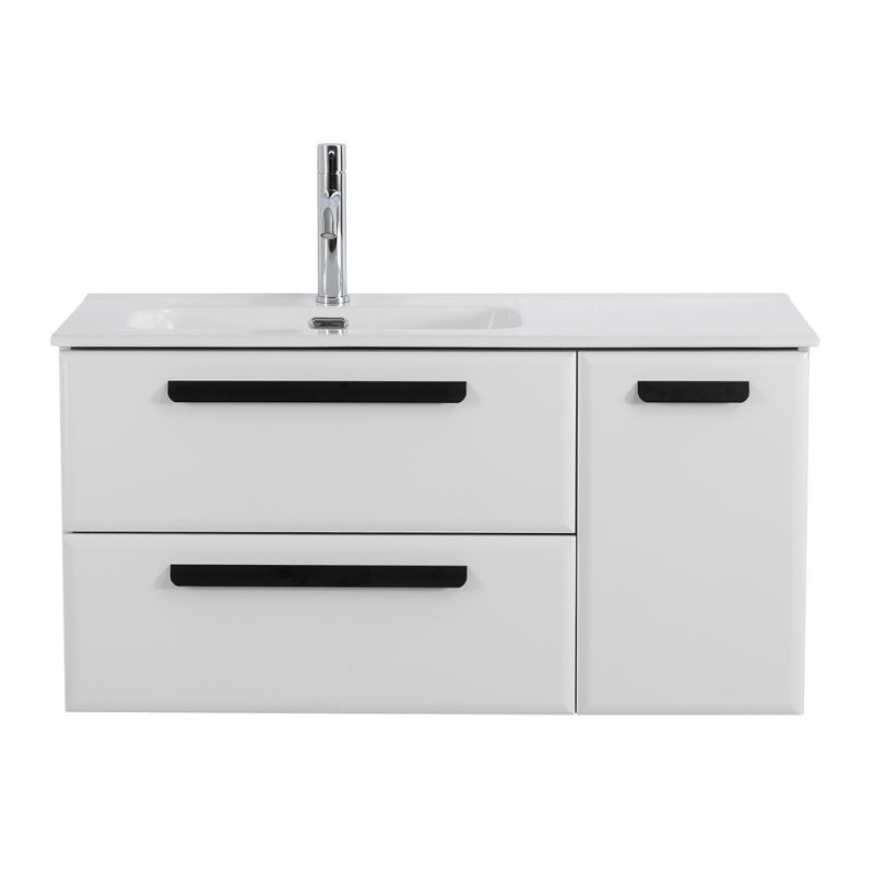 База под раковину подвесная CEZARES ECO-CER-N-1000-2C-1A-SO-BL-L