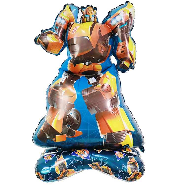 Робот жёлтый ходячий шр фольгированный с воздухом