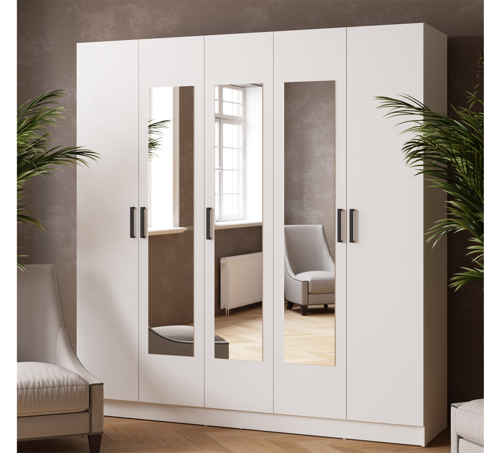 Шкаф комбинированный Ларс (2,0) с зеркалом