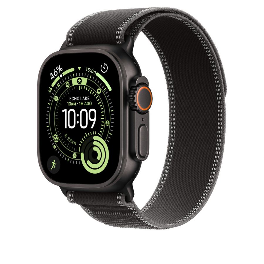 Часы Apple Watch Ultra 3 GPS + Cellular 49mm Black Titanium Case with Black/Charcoal Trail Loop (S/M)