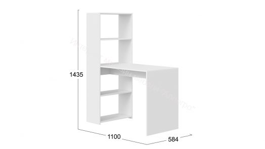 Стол письменный тип 12 Белый ясень