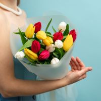 Букет из тюльпанов микс (от 15 шт)