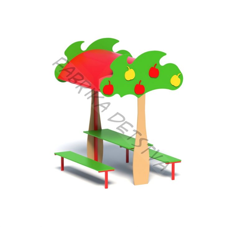 Стол со скамьями "Яблонька"