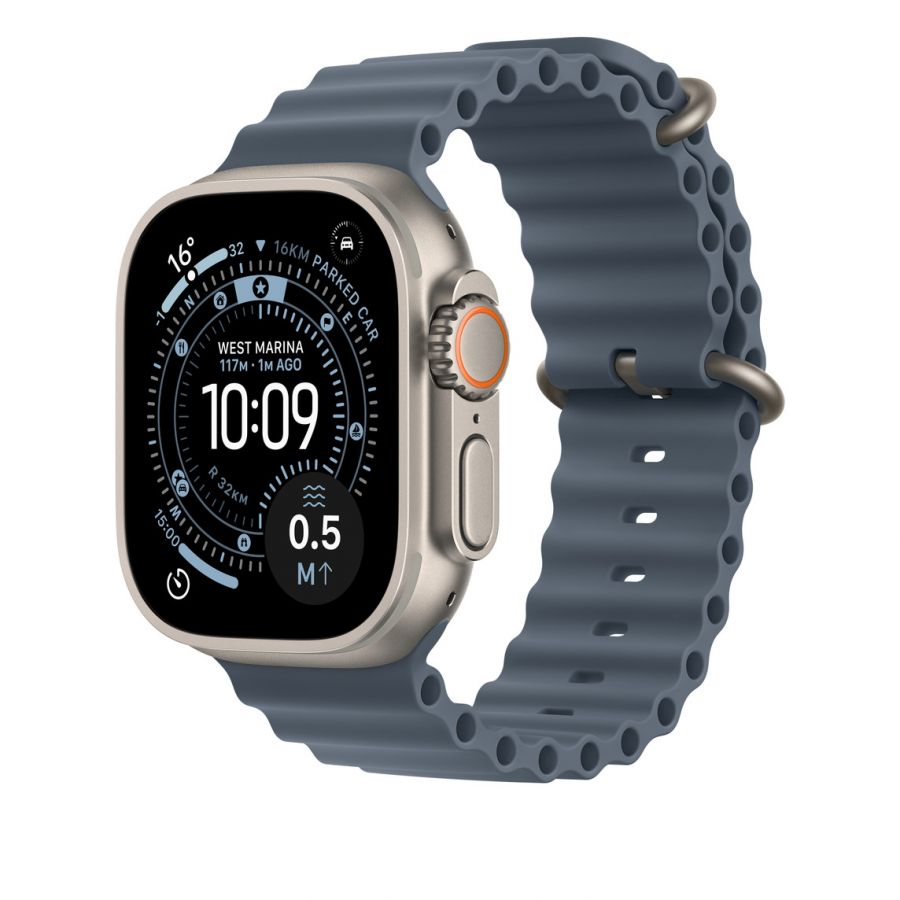 Часы Apple Watch Ultra 2 GPS + Cellular 49mm Natural  Titanium Case with Anchor Blue Ocean Band