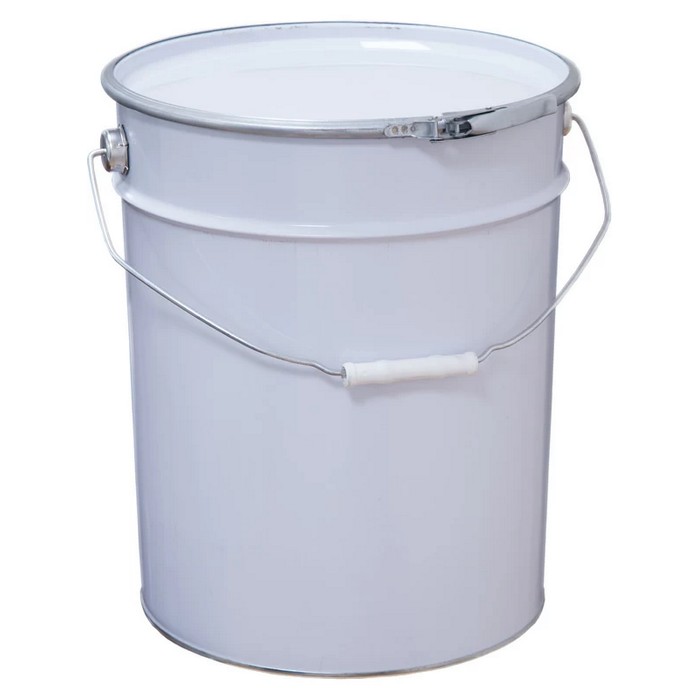 Profkolor Ведро металлическое крышка-обруч, цвет белый, 25л. ВМо 25б с покрытием (Б)
