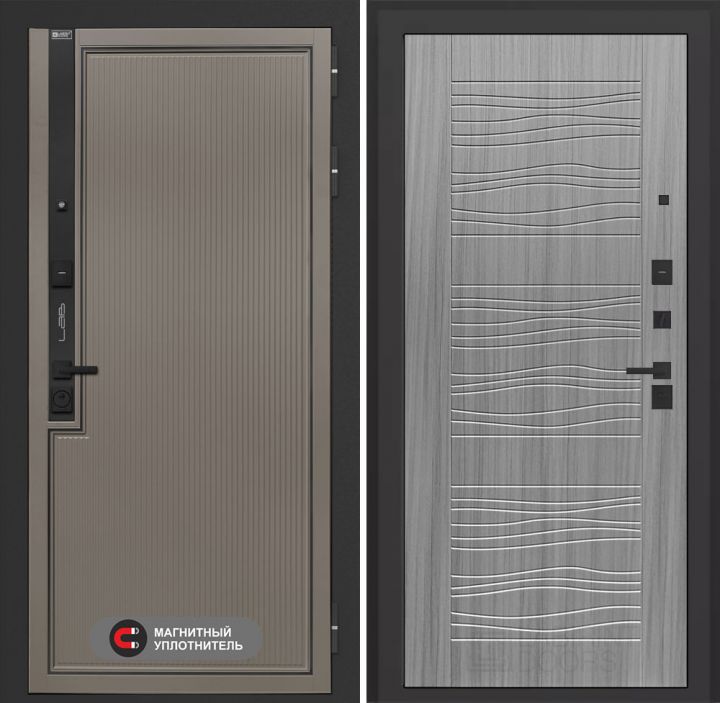 Входная дверь Лабиринт Лаб 1 Про - 06 Сандал серый