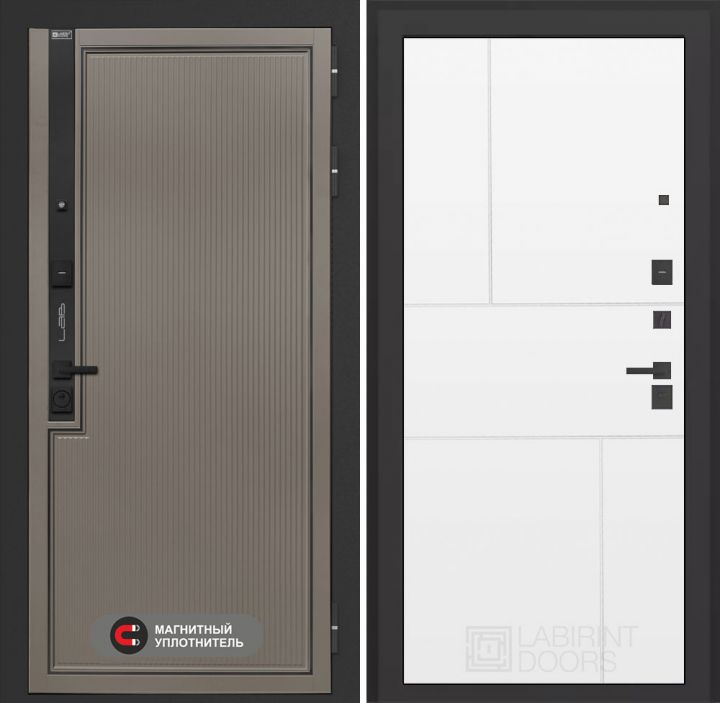 Входная дверь Лабиринт Лаб 1 Про - 21 Белый софт