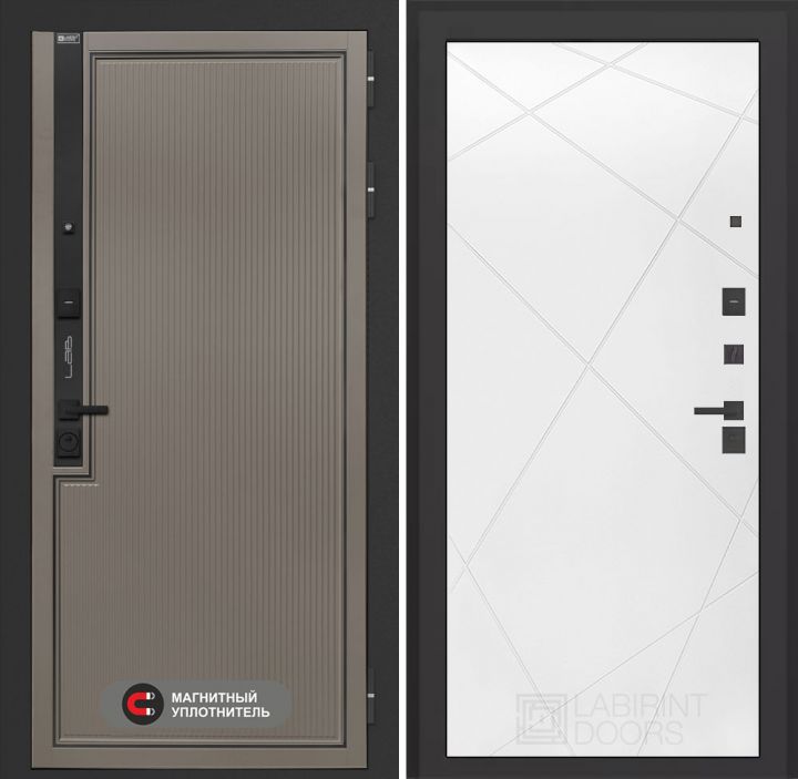 Входная дверь Лабиринт Лаб 1 Про - 24 Белый софт