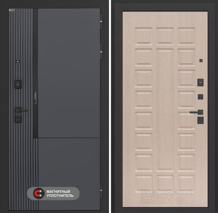 Входная дверь Лабиринт Лаб 2 Про - 04 Беленый дуб