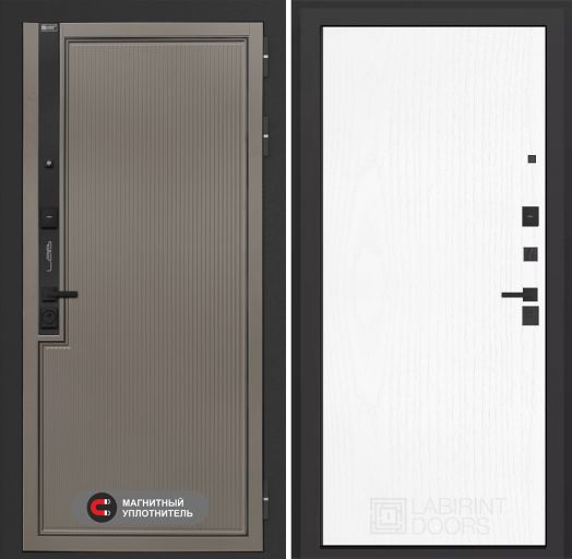 Входная дверь Лабиринт Лаб 1 Про - 07 Белое дерево