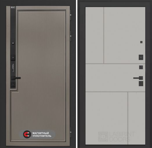 Входная дверь Лабиринт Лаб 1 Про - 21 Грей софт