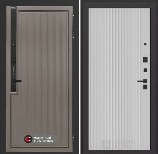 Входная дверь Лабиринт Лаб 1 Про - 29 Белый софт рельеф