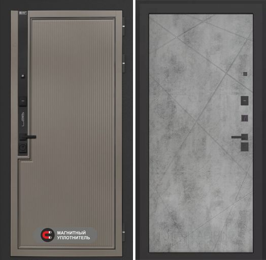 Входная дверь Лабиринт Лаб 1 Про - 24 Бетон светлый