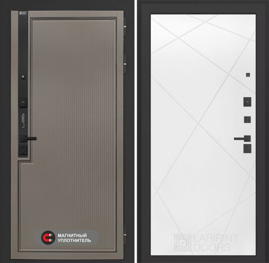 Входная дверь Лабиринт Лаб 1 Про - 24 Белый софт