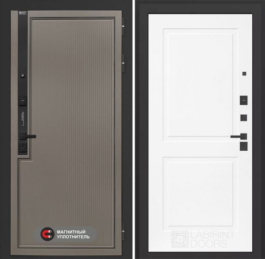 Входная дверь Лабиринт Лаб 1 Про - 11 Белый софт