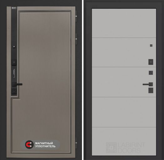 Входная дверь Лабиринт Лаб 1 Про - 13 Грей софт