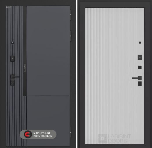 Входная дверь Лабиринт Лаб 2 Про - 29 Белый софт рельеф