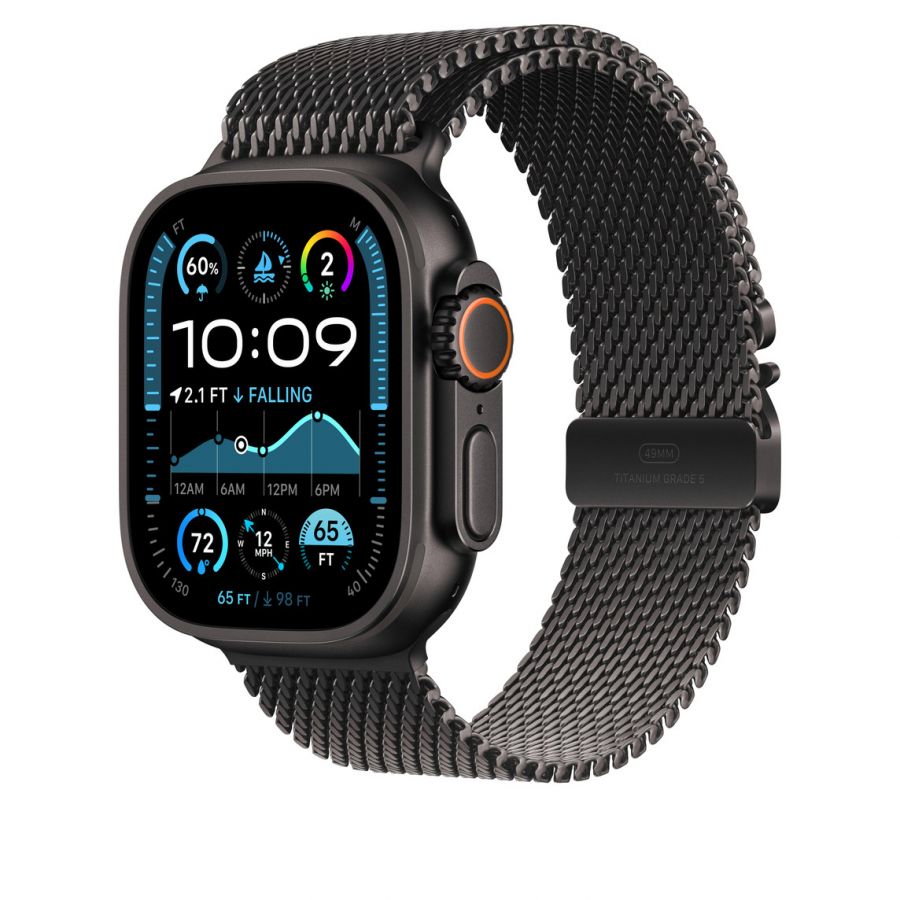 Часы Apple Watch Ultra 2 GPS + Cellular 49mm Black Titanium Case with Black Titanium Milanese Loop (M)