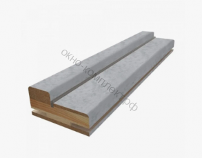 Брус дверной ТЕЛЕСКОП с УПЛ 30х68х2070мм . Цвет: Бетон светлый / бетон грей