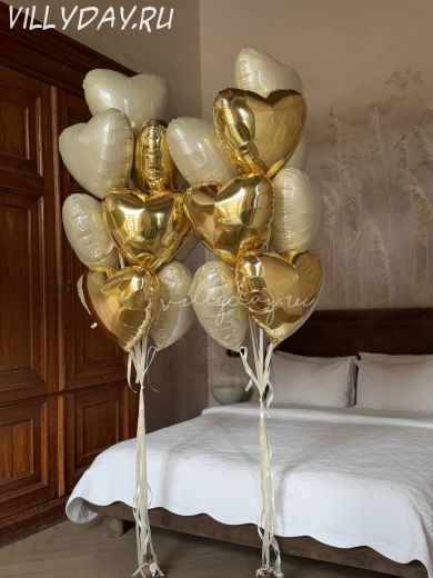 2 фонтана сердец