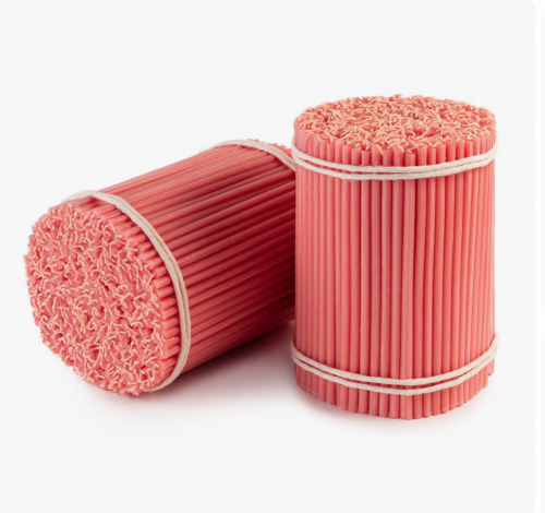 Свеча восковая Розовая (1 шт.)