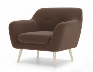 Диван и кресло Реймс ткань Angora chocolate-2