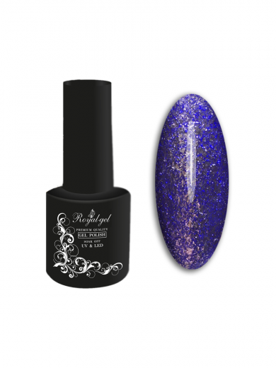 PURPLE "PLATINUM" гель лак с платиновой слюдой