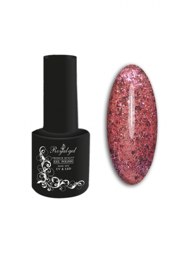 PINK "PLATINUM" гель лак с платиновой слюдой